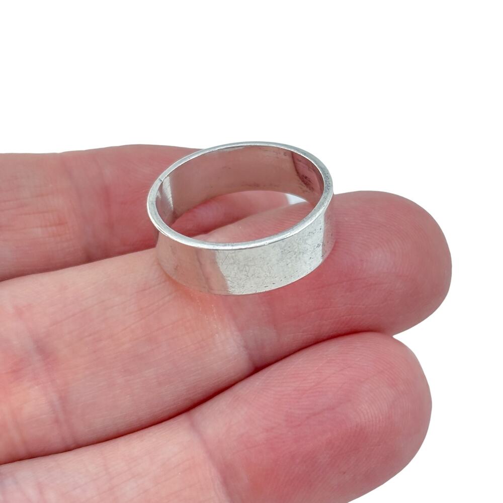 Vintage Sterling Silver 925 Classic Band Ring Size 9